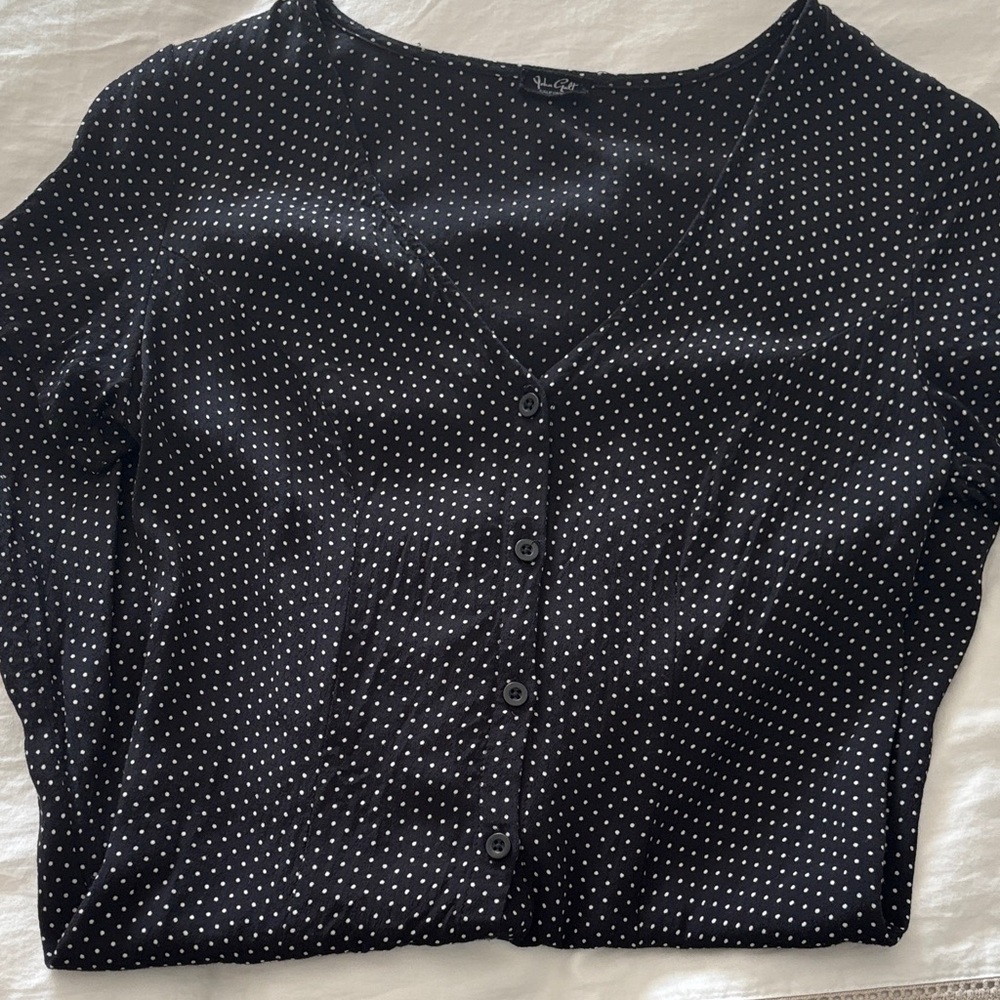 Brandy Melville Black and White Polka Dot dress